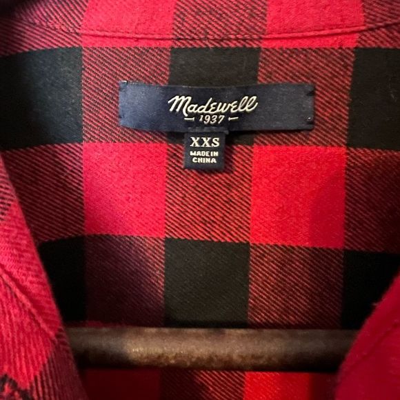 Madewell Buffalo Plaid Short Sleeve Button Down - Picture 5 of 5